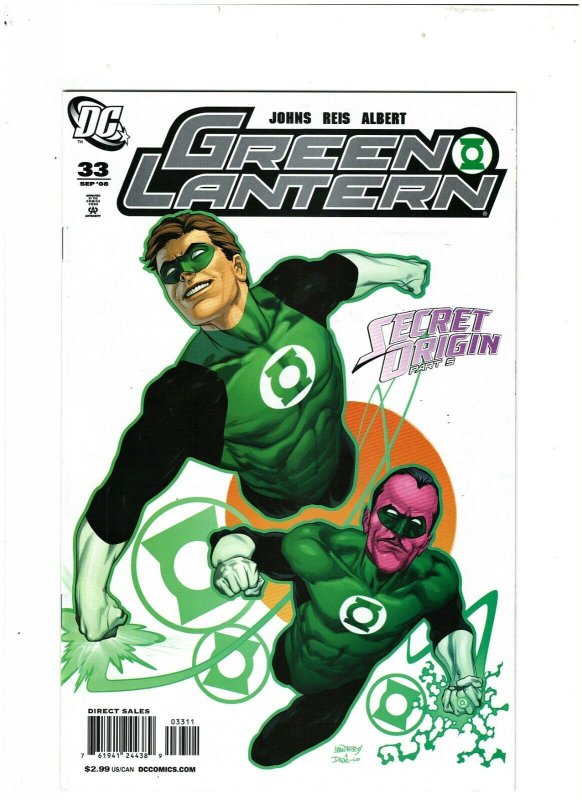 Green Lantern #33 DC 2008 Geoff Johns, Secret Origin pt.5 Hal Jordan NM- 9.2 