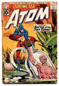 Showcase #34 comic book 1961-DC-1st Silver Age Atom-Gil Kane
