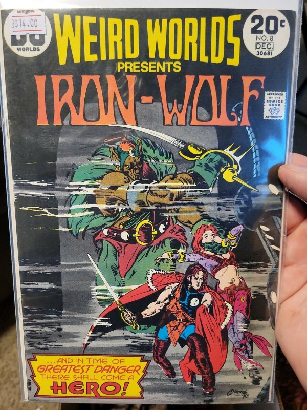 Weird Worlds presents Iron Wolf #8 Dec 1973 DC