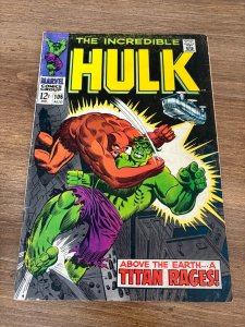 The Incredible Hulk # 106 VG Marvel Comic Book 16 J370