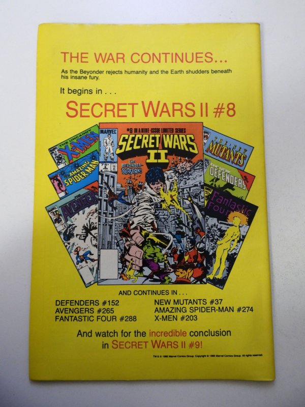 X-Men Annual #9 (1985) FN/VF Condition