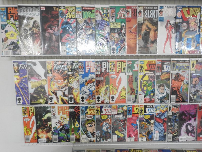 Huge Lot of 150+ Comics W/ Cable, Doom, Human Torch Avg. VF- Condition.