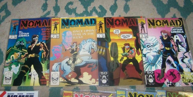 nomad #   1 2 3 4 vol 1+  1991 marvel + bucky  captain america jack monroe 