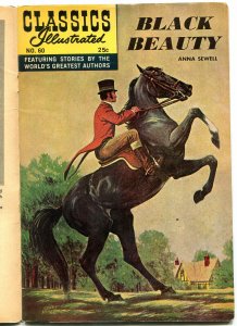 Classics Illustrated #60 HRN 166-Black Beauty- Double cover!!!