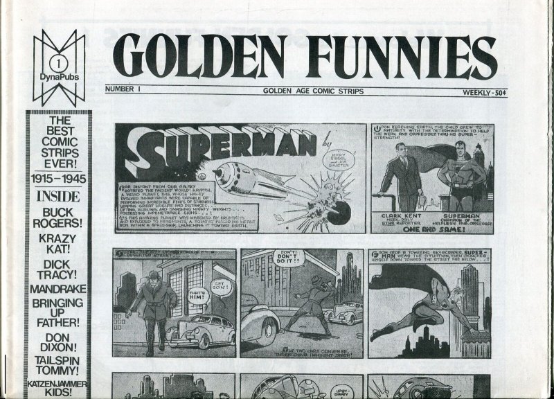 Golden Funnies #1 1973-1st issue-newspaper comics reprints-Superman-Krazy Kat-NM