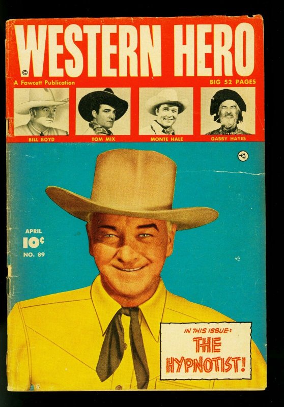 Western Hero #89 1950- Tom Mix- Bill Boyd- Monte Hale- G