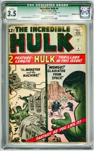 The Incredible Hulk #4 (1962) CGC Qualified 3.5 see description