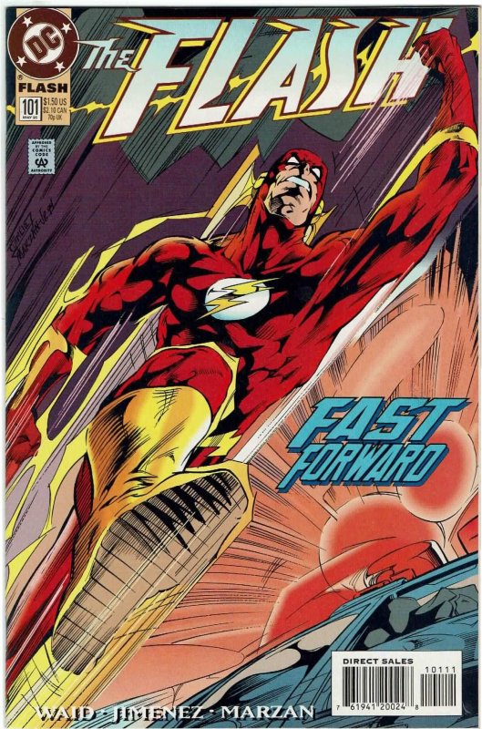 Flash #101 (1987 v2) Mark Waid Impulse Jesse Quick NM