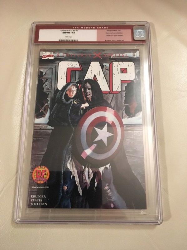 Universe X: Cap 1 DF CGC 9.8 red Label (old modern Label)