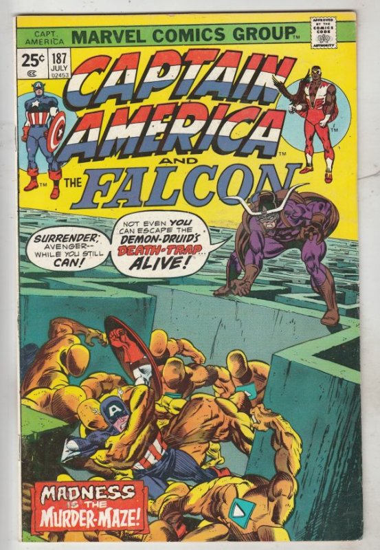 Captain America #187 (Jul-75) NM- High-Grade Captain America