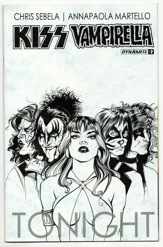 Kiss Vampirella #2 | 1:10 B&W Variant (Dynamite, 2017) VF+