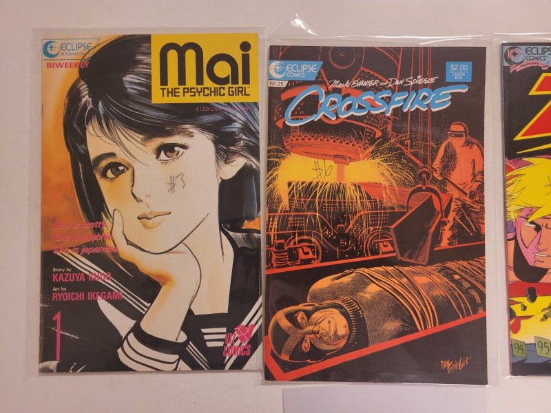 3 Eclipse Comics #1 Zot + #25 Crossfire + #1 Mai Psychic Girl 20 TJ13