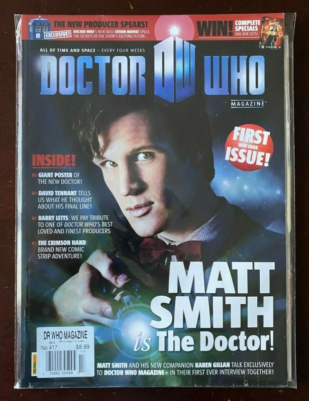 Doctor Who Magazine #417 Marvel UK 8.0 VF Matt Smith (2010)