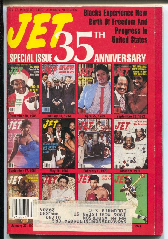 Jet 11/17/1986-35th Anniversary Issue-Bill Cosby-African-American culture-FN-