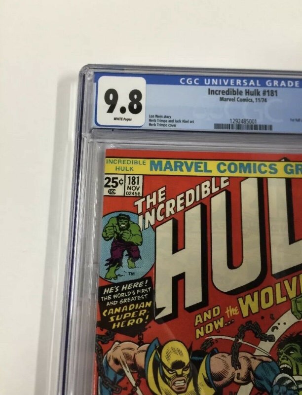 Incredible Hulk 181 + Giant-size X-men 1 Cgc 9.8 WP Perfect Centering Gems