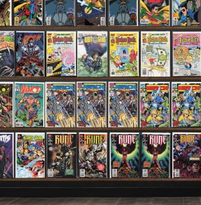 Huge Lot 140+ Comics with Rune, Robin, Mys Tech Wars, Namor & More!