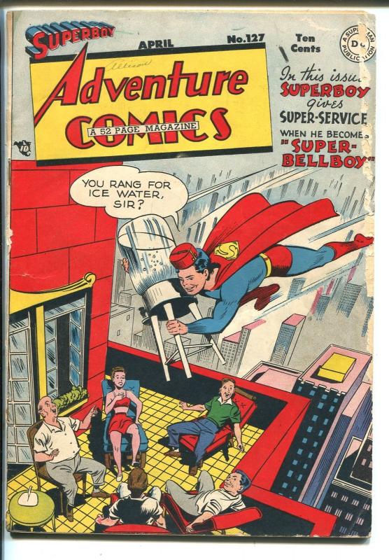 Adventure #127 1948-DC-Superboy-Green Arrow-Aquaman-Johnny Quick-G/VG