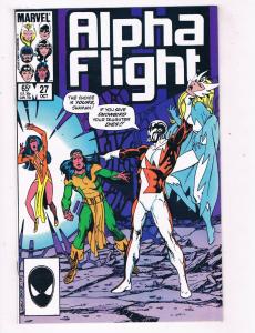 Alpha Flight #27 VF Marvel Comics Copper Age Comic Book Oct 1985 DE41 AD18