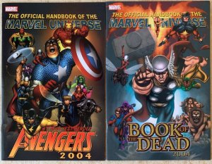 OFFICIAL HANDBOOK OF THE MARVEL UNIVERSE 2004, 2005 | COMPLETE SETS | 22 TOTAL