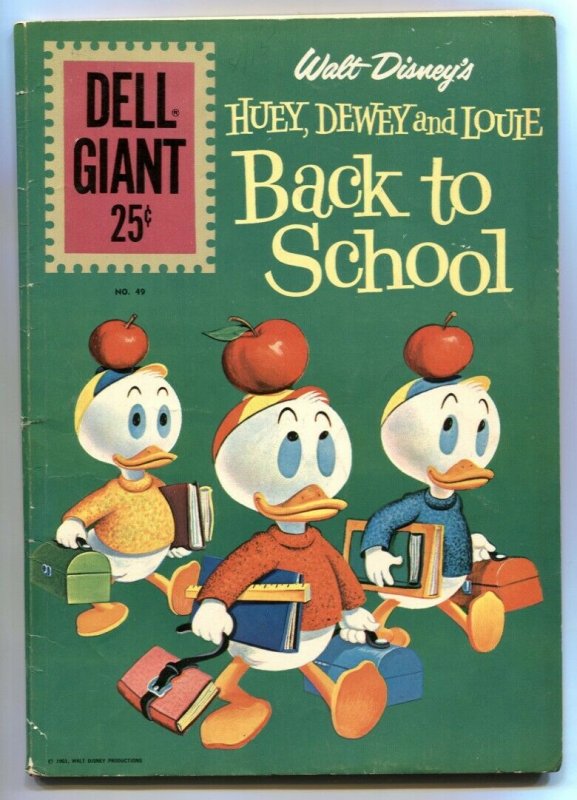 Huey Dewey & Louie Back to School- Dell Giant #49 G/VG