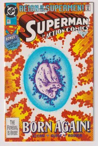 DC Comics! Action Comics #687! Reign of the Supermen!