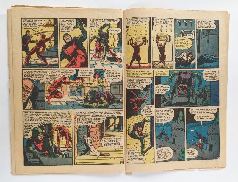 Daredevil #9 (1965)  GD/VG   [beat up spine, center page loose from staple]