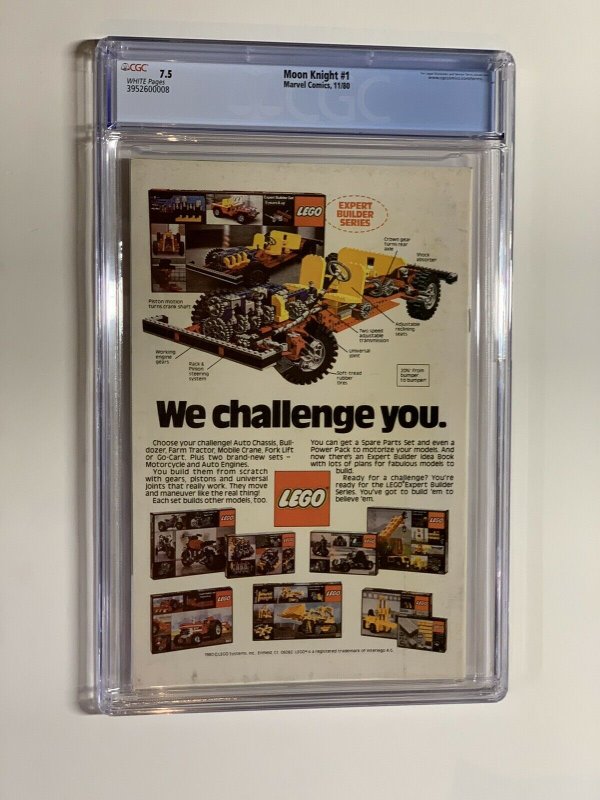 Moon knight 1 cgc 7.5 wp marvel 1980