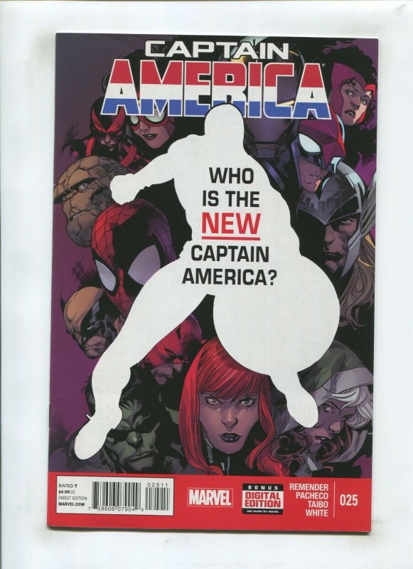 CAPTAIN AMERICA #25 (7.5) 1ST SAM AS CAP 2014