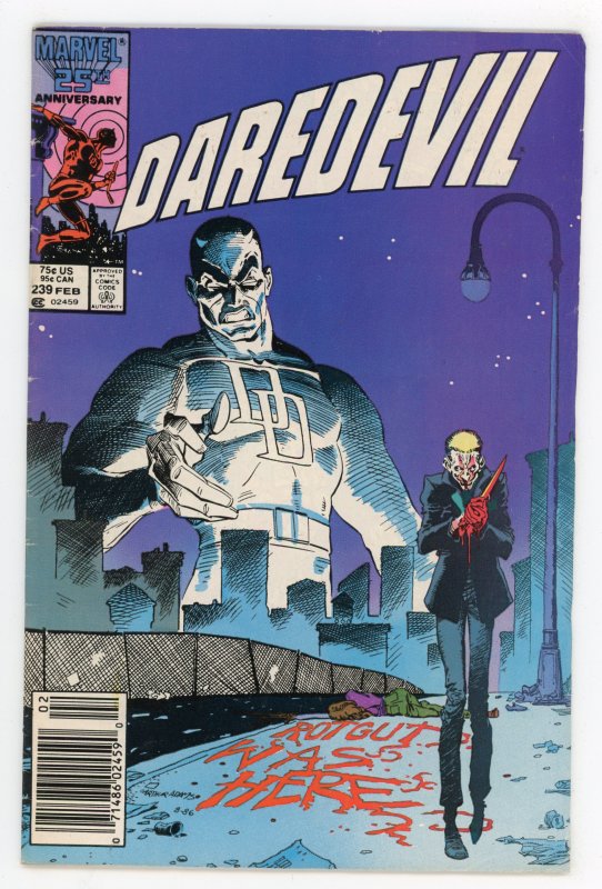Daredevil #239 (1964 v1) Ann Nocenti Black Widow Newsstand FN