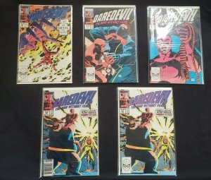 DAREDEVIL 5PC (VF/NM) ISSUES #266-269, THE DEVIL YOU SAY, THE BLOB & PYRO 1989