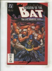 BATMAN:SHADOW OF THE BAT #1(8.0) SIGNED NORM BREYFOGLE & BRIAN STELFREEZE!! 1992