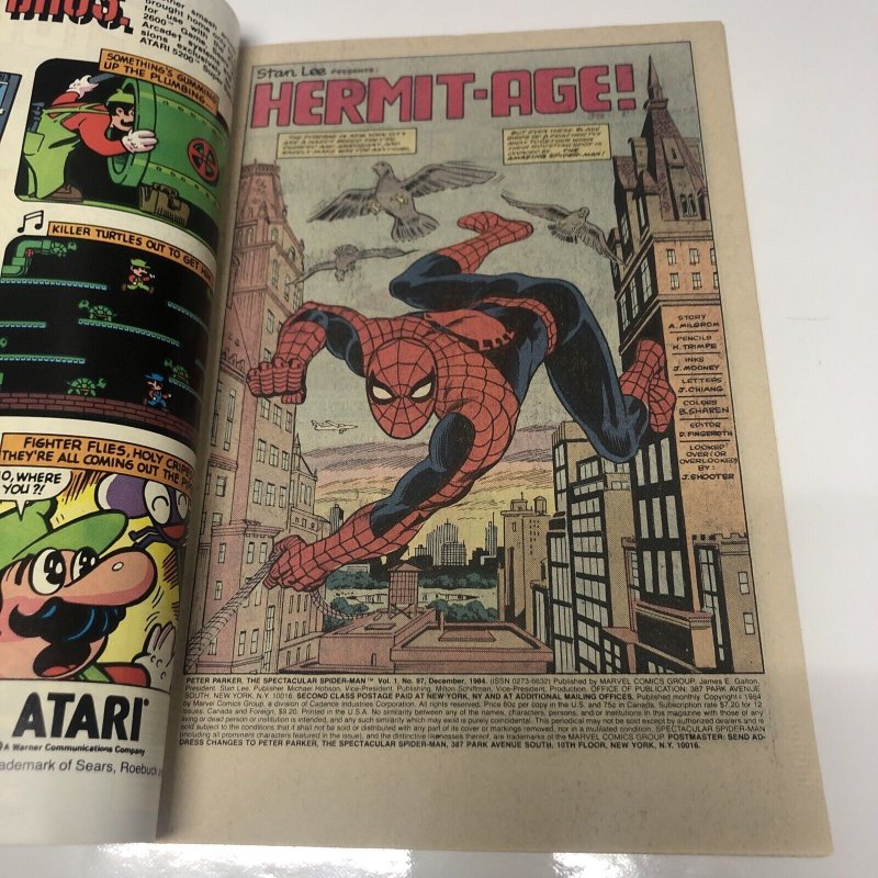 The Spectacular Spider-Man (1983) #97 (NM) Canadian Price Variant• CPV • Milgrom