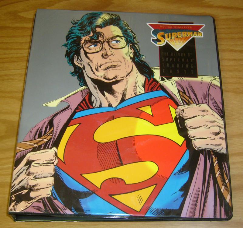 Doomsday: the Death of Superman trading cards binder VF/NM