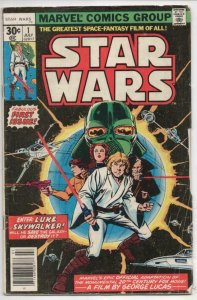 STAR WARS #1, VG, Luke Skywalker, Han Solo, Leia, 1977, more SW in store