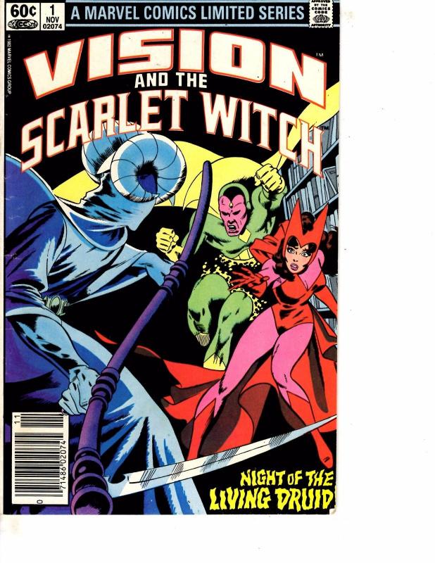 Lot Of 2 Comic Books Marvel Vision Scarlet Witch #1 and Transformers #13  ON11