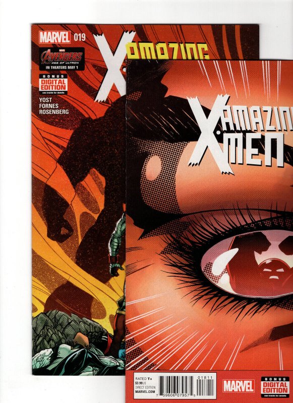 Amazing X-MEN #18 & #19 (2015, Marvel Comics) 