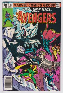 Marvel Comics Group! Marvel Super-Action! Issue #22! Starring The Avengers! 