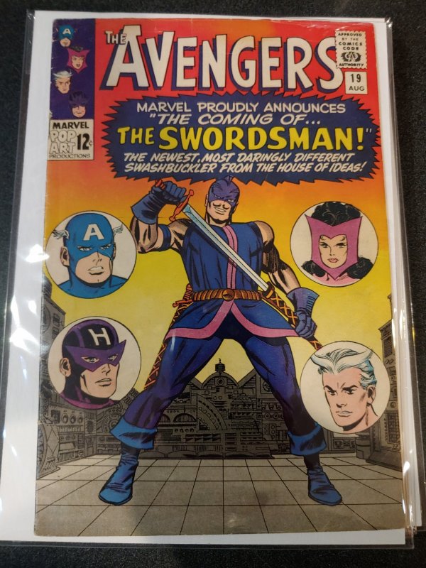 THE AVENGERS #19 MARVEL SILVER AGE CLASSIC F/F+