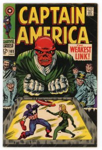 Captain America (1968 v1) #103 Stan Lee Jack Kirby Sharon Carter VF-/FN+