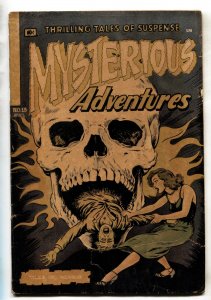 Mysterious Adventures #13 1953-classic SKULL cover-Golden-Age Horror