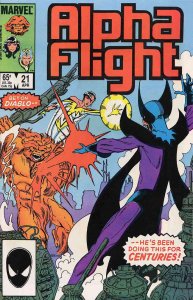 Alpha Flight (1st Series) #21 VF/NM ; Marvel | John Byrne Diablo