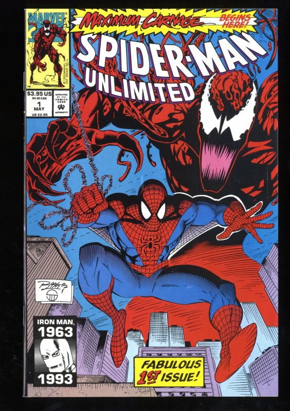 Spider-Man Unlimited #1 NM 9.4 1st Appearance Shriek! Maximum Carnage!