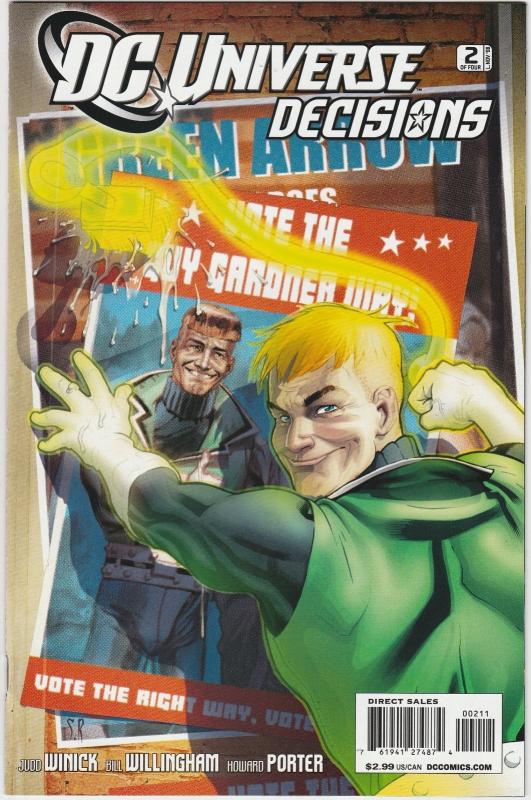 4 DC Universe Decisions Comic Books # 1 2 3 4 Superman Green Arrow JLA LH14