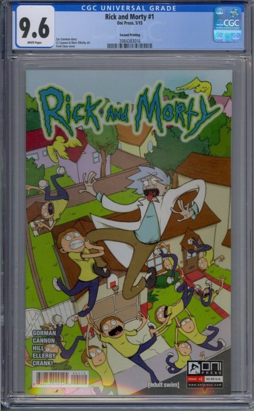 RICK & MORTY #1 CGC 9.6 2ND SECOND PRINTING 