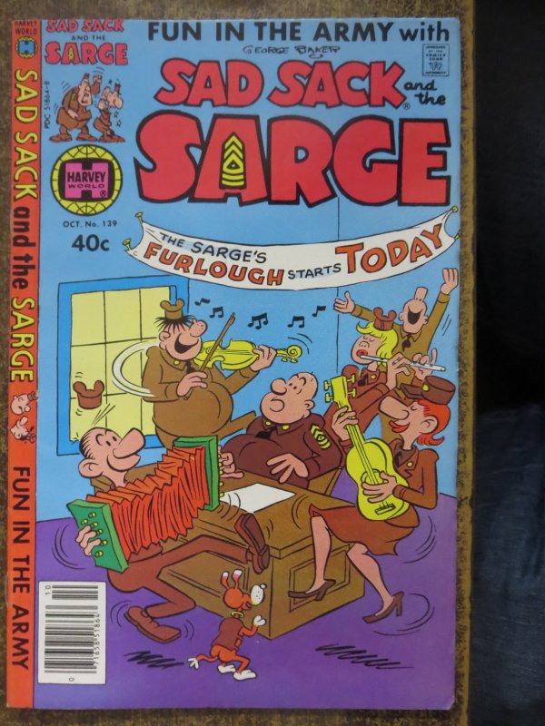 SAD SACK & THE SARGE (1957-1982) 139 F+ COMICS BOOK