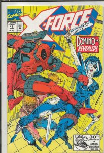 X Force #11 ORIGINAL Vintage 1992 Marvel Comics 1st Domino