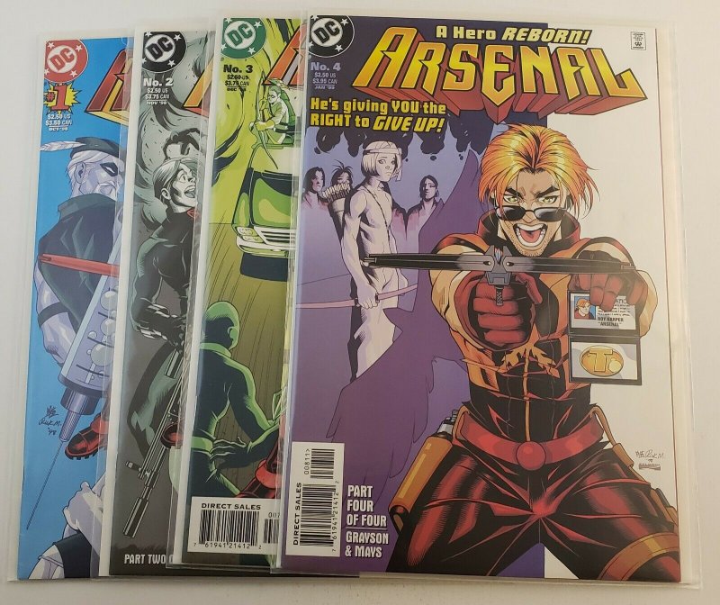 Arsenal #1-4 Complete Set High Grade NM DC Comics 1998