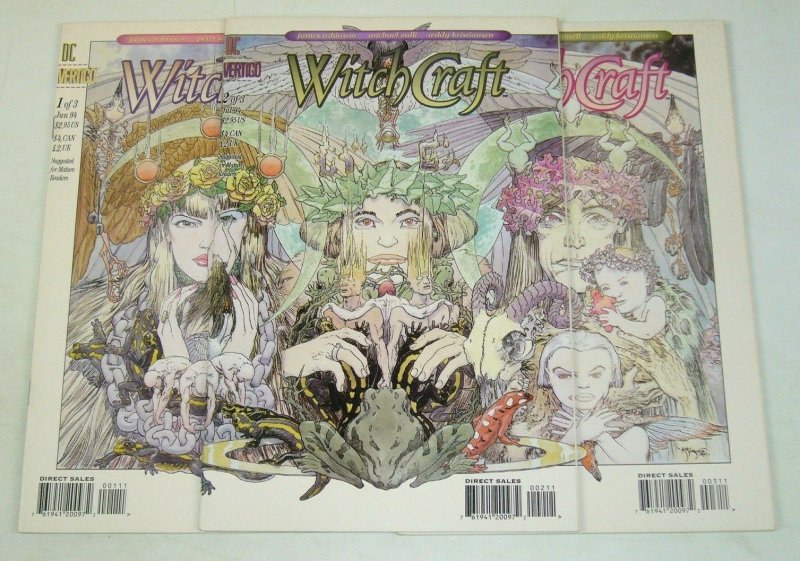 Witchcraft #1-3 VF complete series - james robinson - vertigo comics set lot