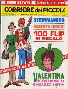 Valentina e Donald ragazzo hippy