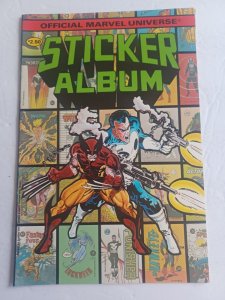 Official Marvel Universe Sticker Album - Wolverine - Punisher - 1986 - VF/NM